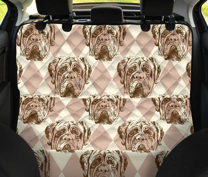 Mastiffs Pattern Print Design 01 Rear Dog Car Seat Cover Hammock