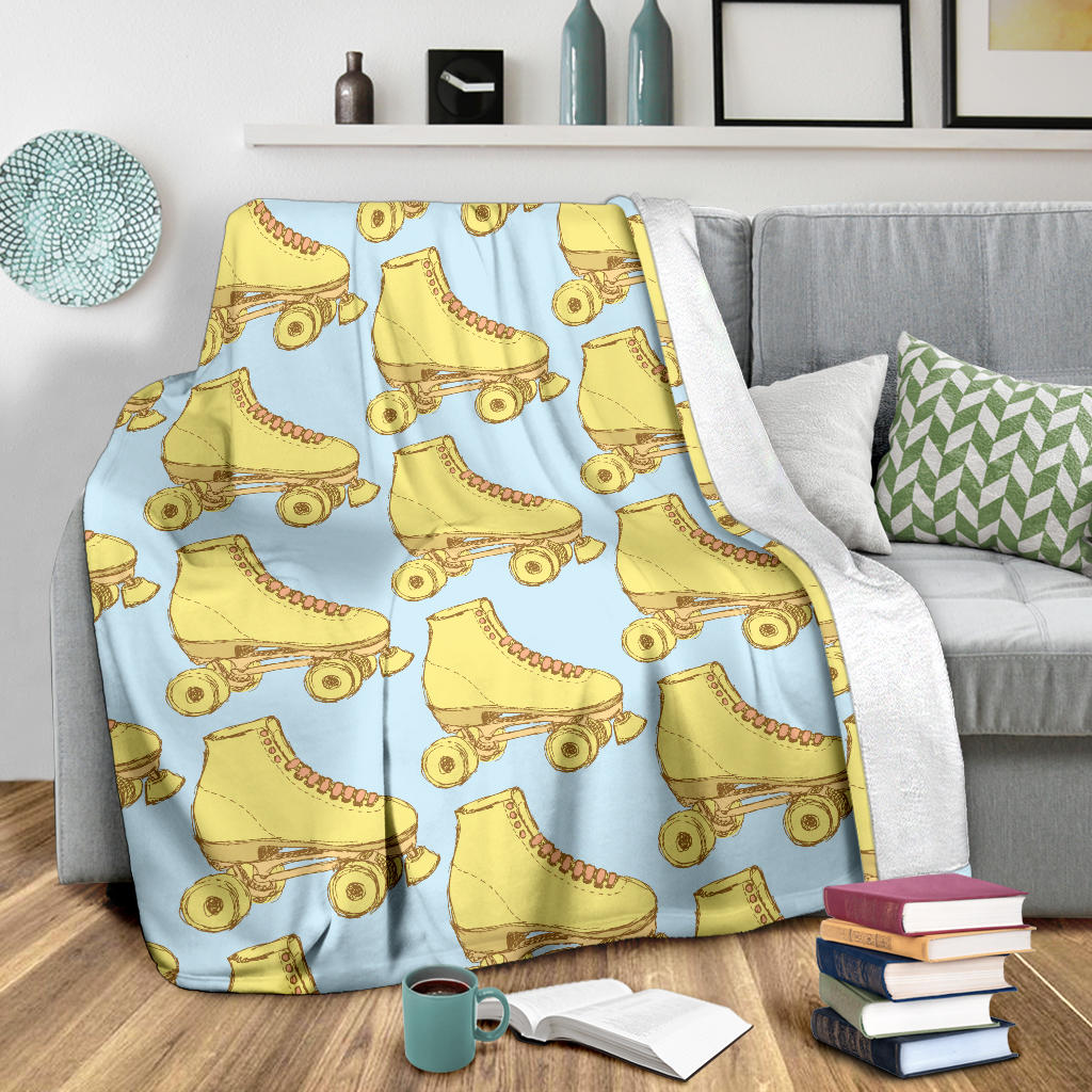 Roller skate Pattern Print Design A03 Premium Blanket