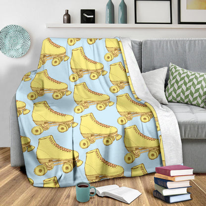 Roller skate Pattern Print Design A03 Premium Blanket