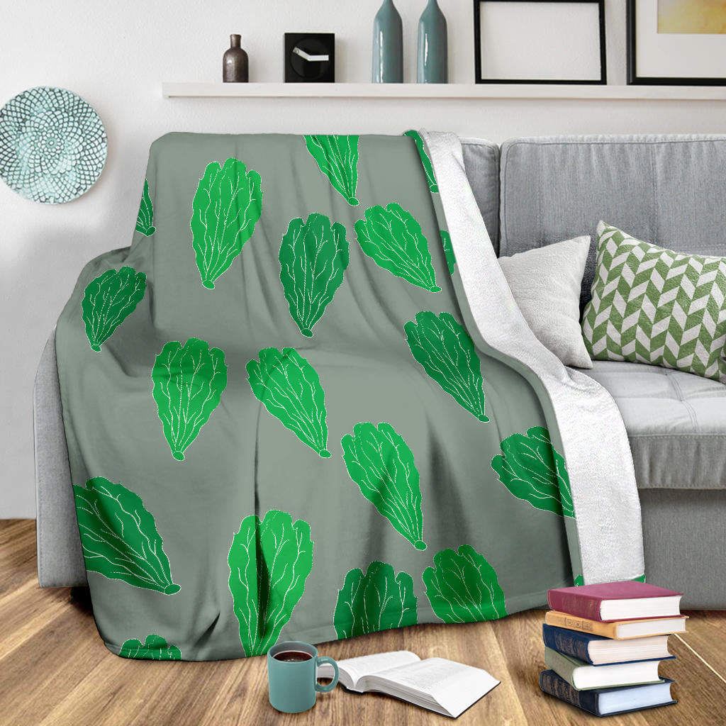 Lettuce Pattern Print Design 02 Premium Blanket