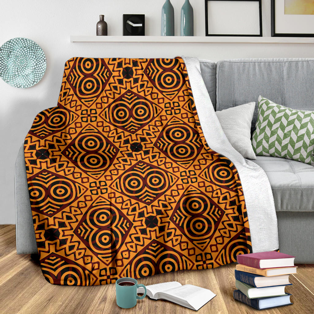 African Pattern Print Design 05 Premium Blanket