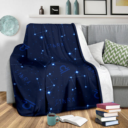 Libra Pattern Print Design 04 Premium Blanket