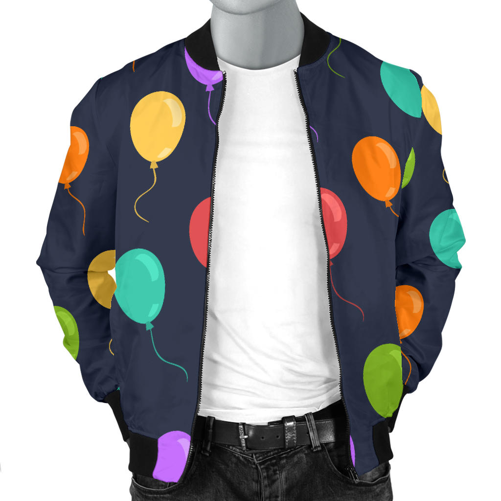 Ballon Colorful Pattern Print Design 03 Men Bomber Jacket
