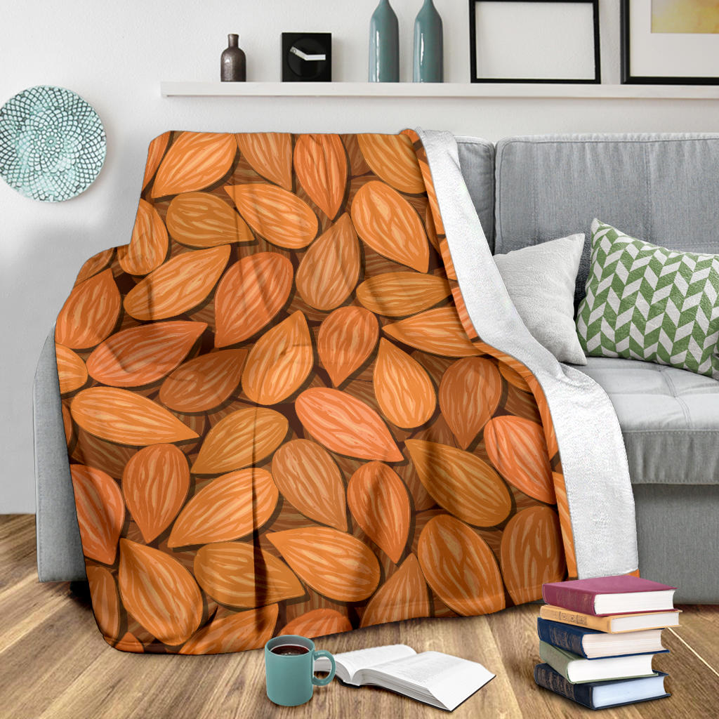 Almond Pattern Print Design 01 Premium Blanket