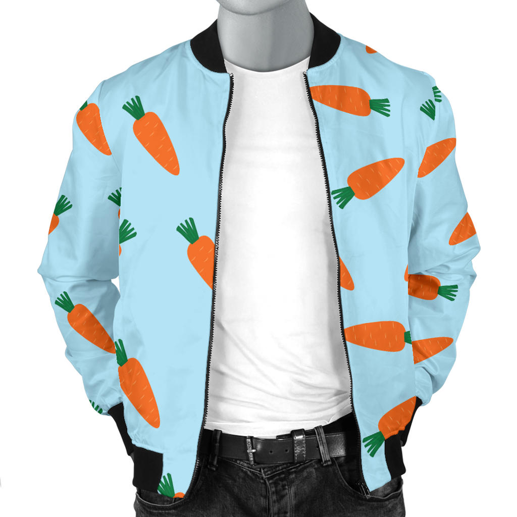 Carrot Pattern Print Design 03 Men Bomber Jacket