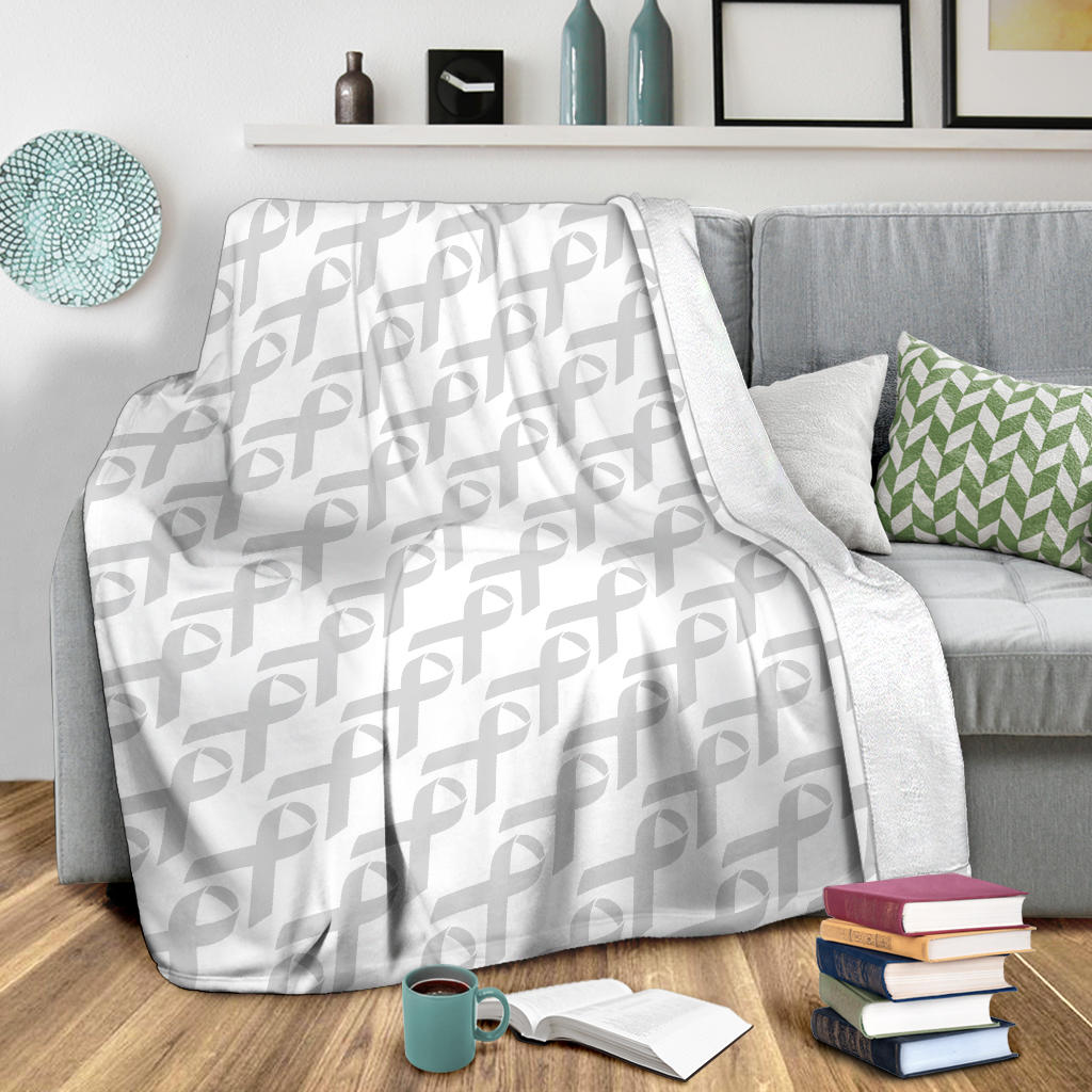 Brain cancer Pattern Print Design 02 Premium Blanket