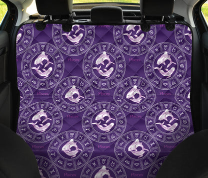Pisces Pattern Print Design A02 Rear Dog Car Seat Cover Hammock