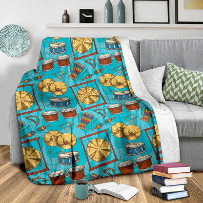 Percussion Pattern Print Design 03 Premium Blanket