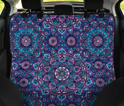 Medallion Pattern Print Design 05 Rear Dog Car Seat Cover Hammock