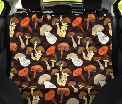 Mushroom Pattern Print Design A05 Rear Dog Car Seat Cover Hammock