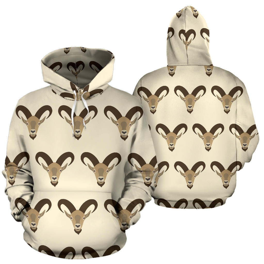 Goat Pattern Print Design 01 Pullover Hoodie