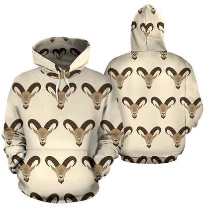 Goat Pattern Print Design 01 Pullover Hoodie