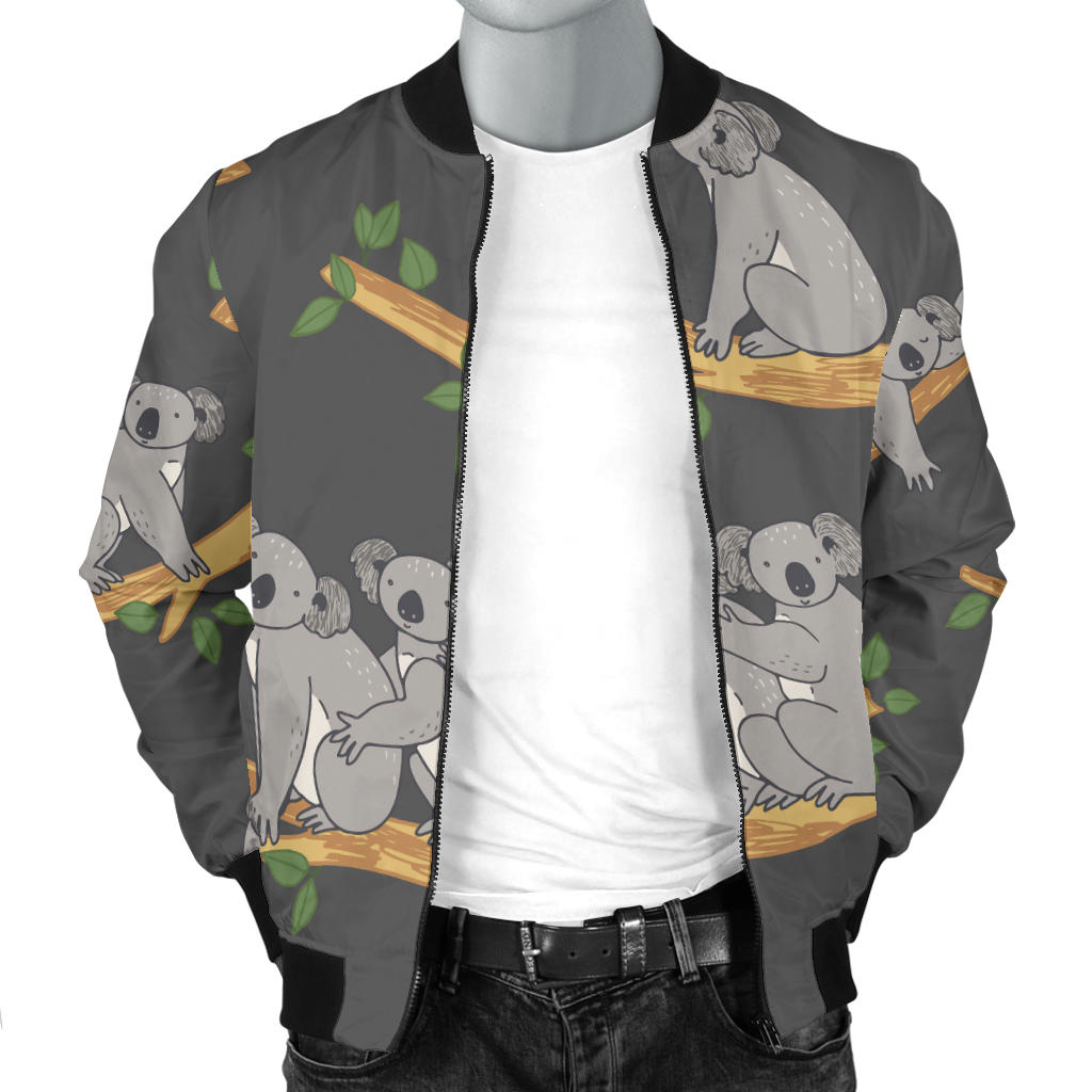 Koala Pattern Print Design 07 Men Bomber Jacket