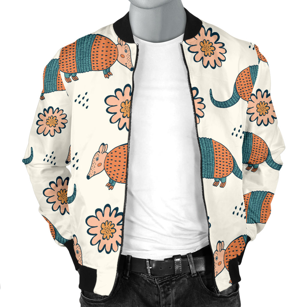 Armadillo Pattern Print Design 02 Men Bomber Jacket