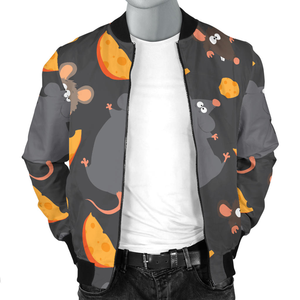 Rat Pattern Print Design 04 Men Bomber Jacket