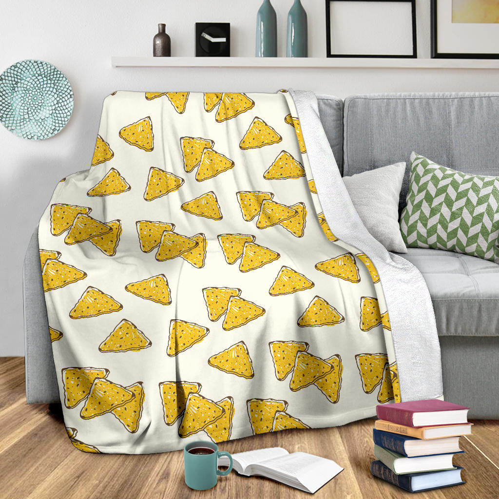 Nachos Pattern Print Design A01 Premium Blanket
