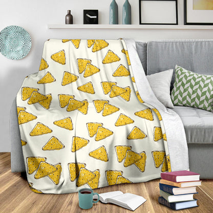 Nachos Pattern Print Design A01 Premium Blanket