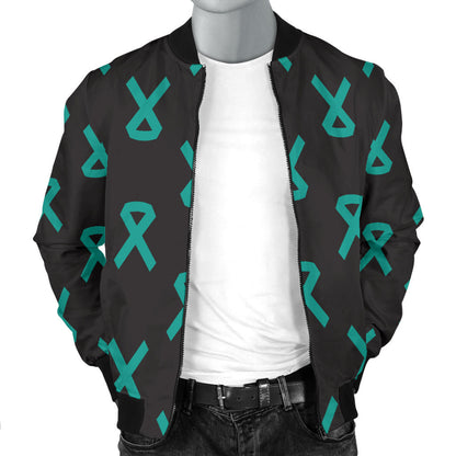 Ovarian cancer Pattern Print Design A01 Men Bomber Jacket