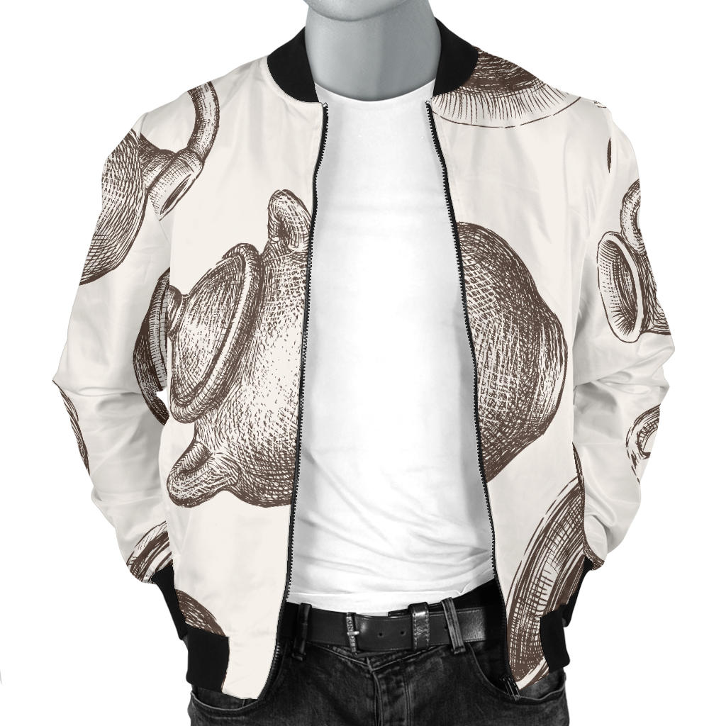 Pottery Pattern Print Design A01 Men Bomber Jacket