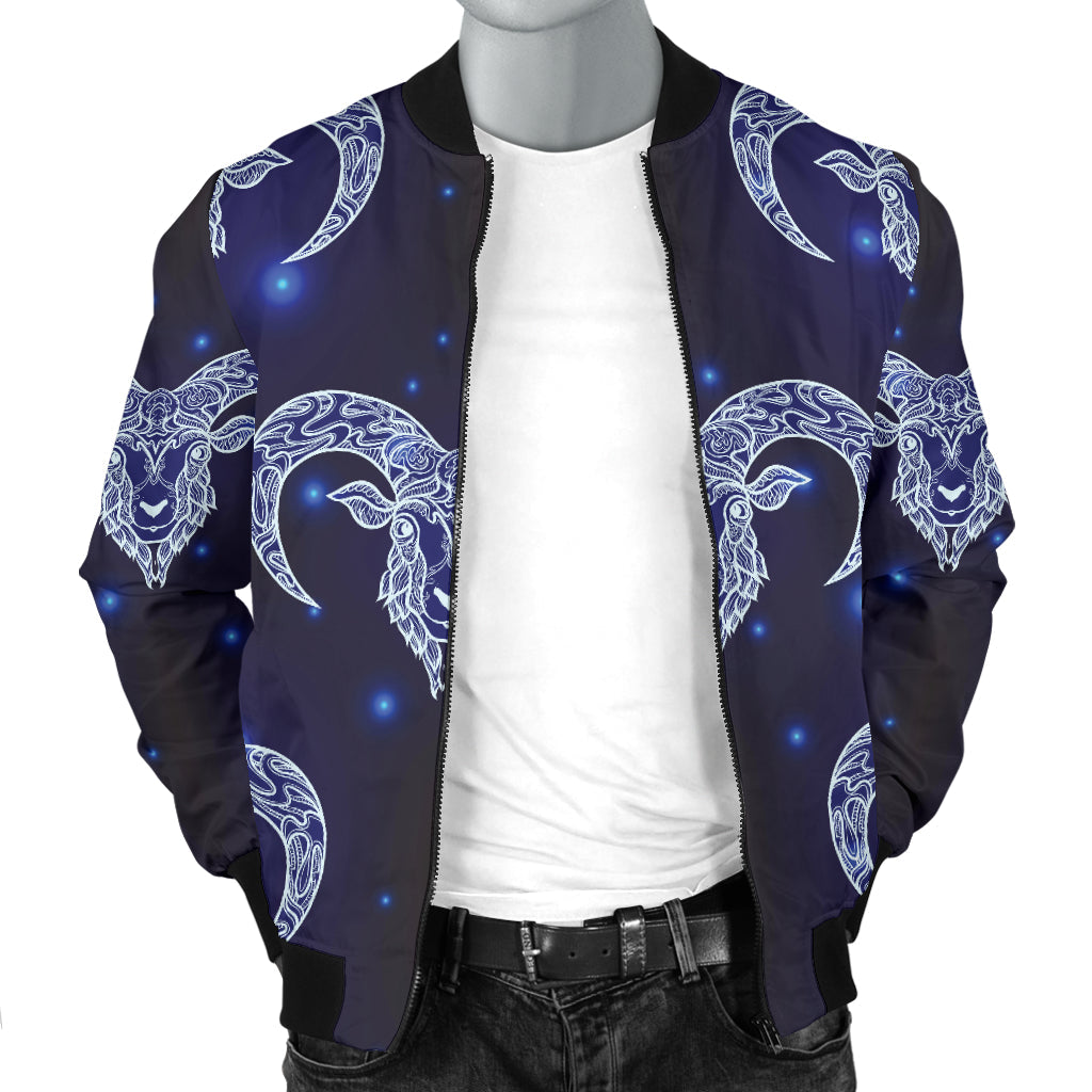 Aries Zodiac Pattern Print Design 01 Men Bomber Jacket