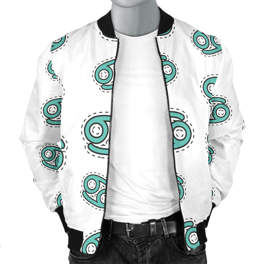 Cancer Zodiac Pattern Print Design 04 Men Bomber Jacket