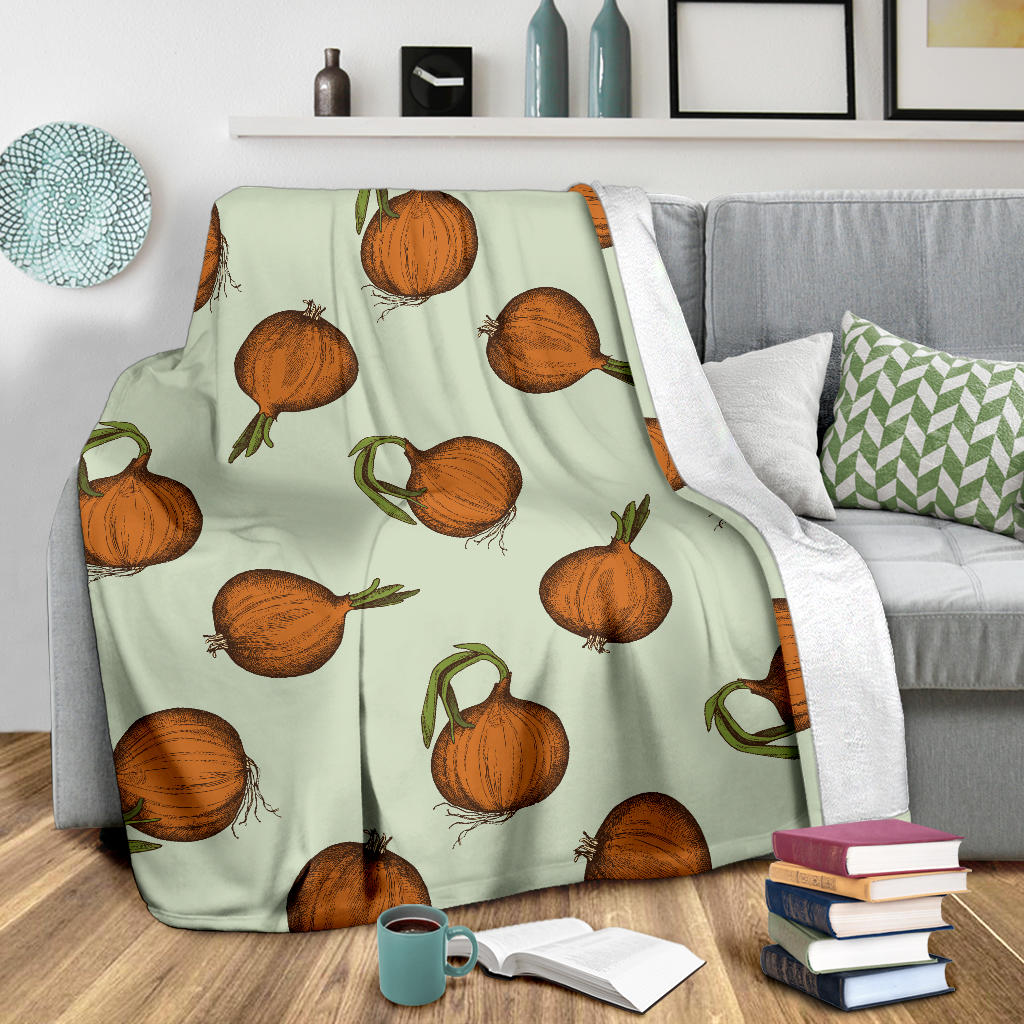 Onion Pattern Print Design A05 Premium Blanket
