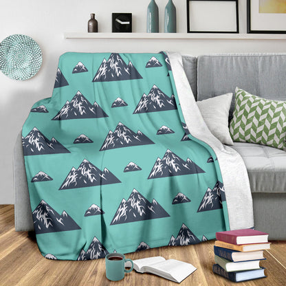 Mountain Pattern Print Design 01 Premium Blanket