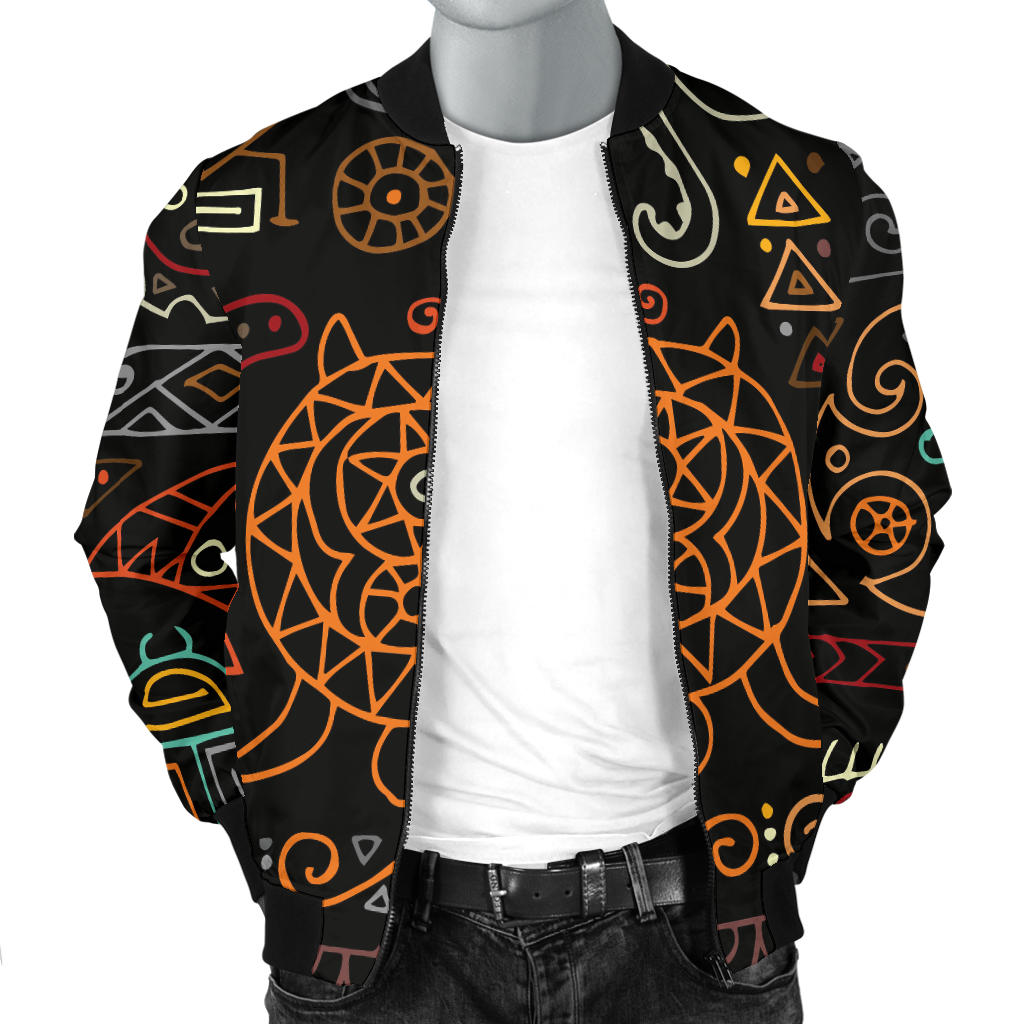 Polynesian Pattern Print Design A04 Men Bomber Jacket