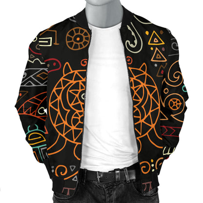 Polynesian Pattern Print Design A04 Men Bomber Jacket