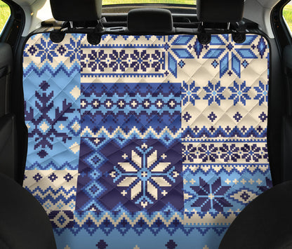 Nordic Pattern Print Design A04 Rear Dog Car Seat Cover Hammock