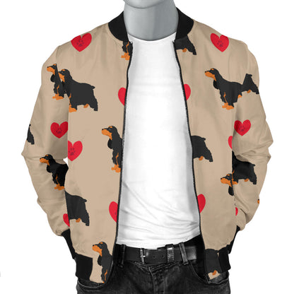 Cocker Pattern Print Design 02 Men Bomber Jacket