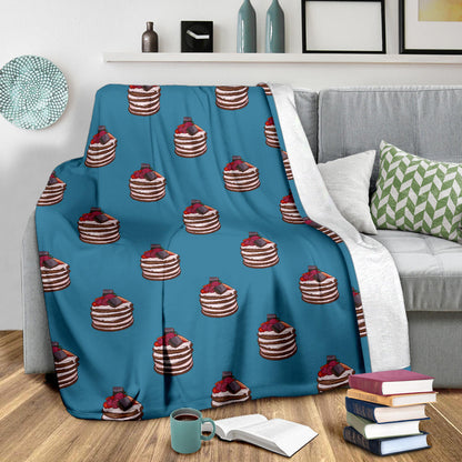 Pancake Pattern Print Design A03 Premium Blanket