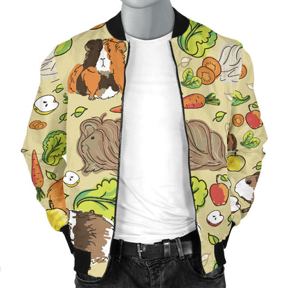 Guinea Pig Pattern Print Design 02 Men Bomber Jacket