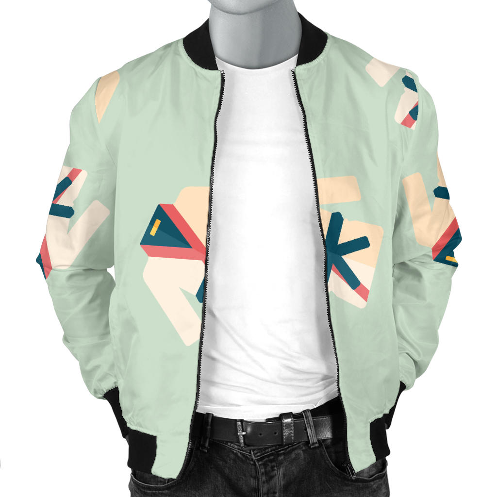 Karate Pattern Print Design 02 Men Bomber Jacket