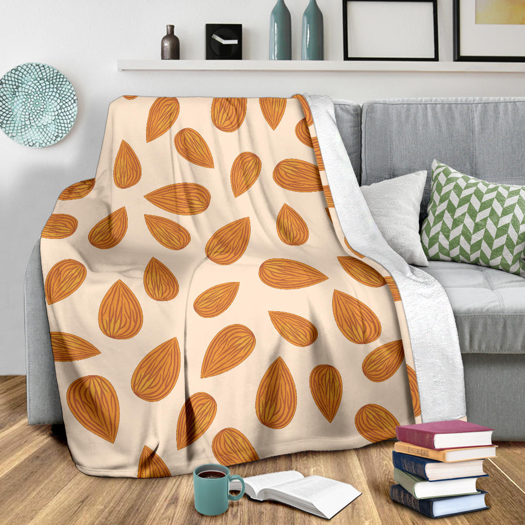 Almond Pattern Print Design 03 Premium Blanket
