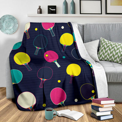 Ping Pong Pattern Print Design A04 Premium Blanket