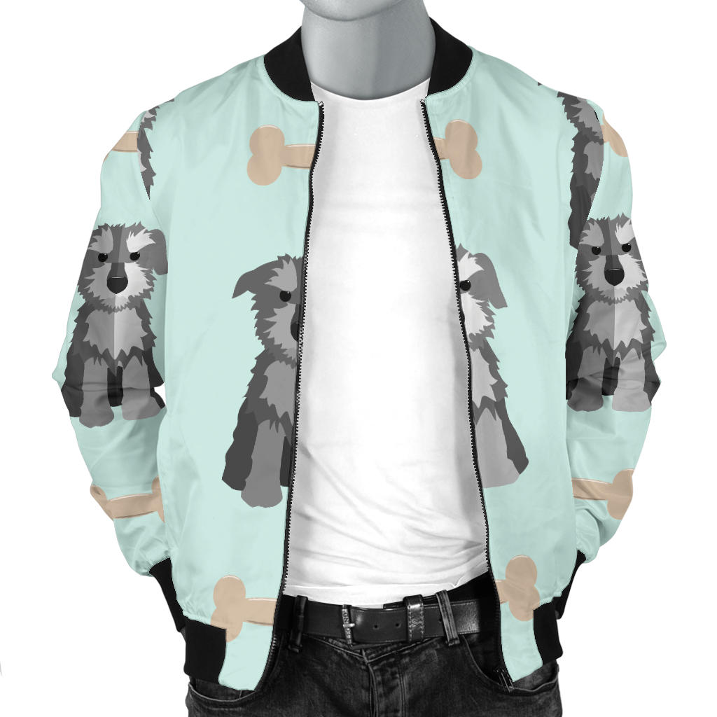 Schnauzers Pattern Print Design A03 Men Bomber Jacket
