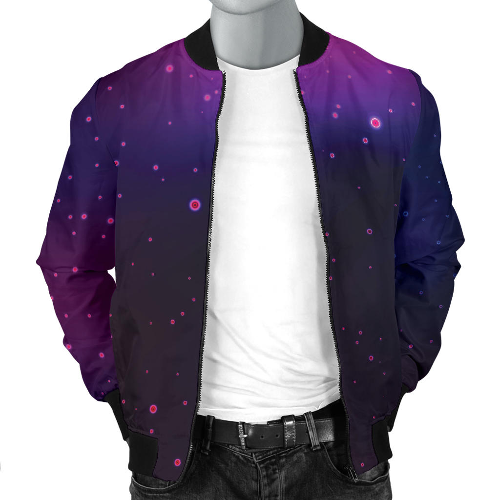 Night sky Pattern Print Design A04 Men Bomber Jacket