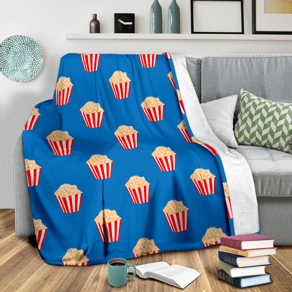 Popcorn Pattern Print Design A04 Premium Blanket
