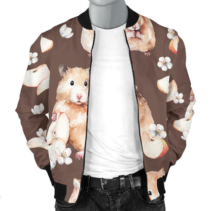 Hamster Pattern Print Design 03 Men Bomber Jacket
