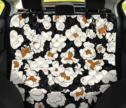 Popcorn Pattern Print Design A02 Rear Dog Car Seat Cover Hammock