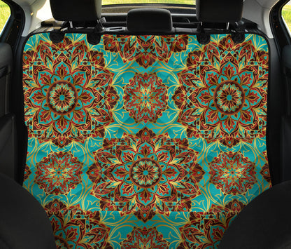 Medallion Pattern Print Design 02 Rear Dog Car Seat Cover Hammock