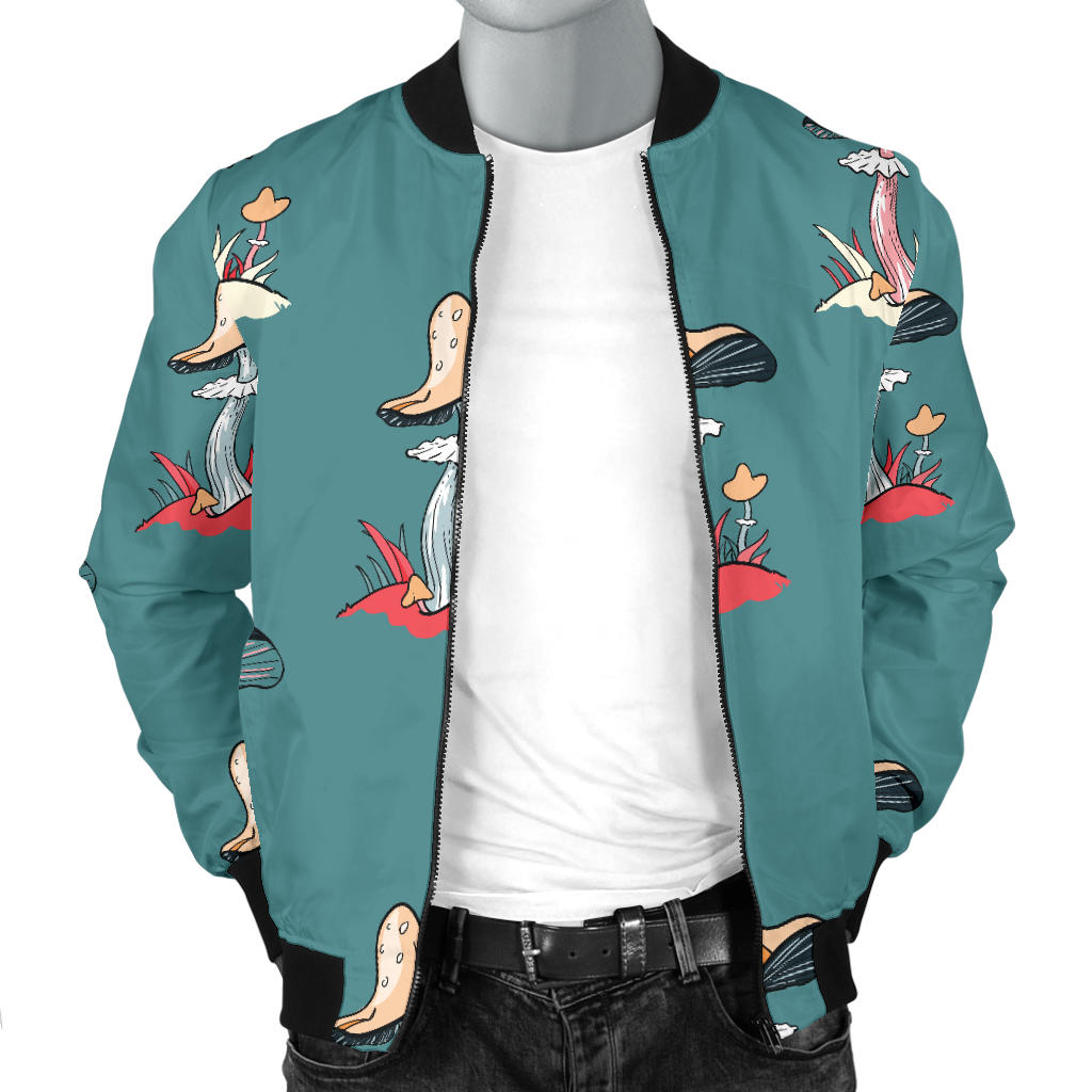 Mushroom Pattern Print Design A04 Men Bomber Jacket