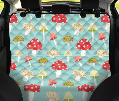 Mushroom Pattern Print Design A01 Rear Dog Car Seat Cover Hammock
