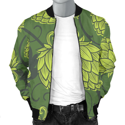 Hope Pattern Print Design 02 Men Bomber Jacket