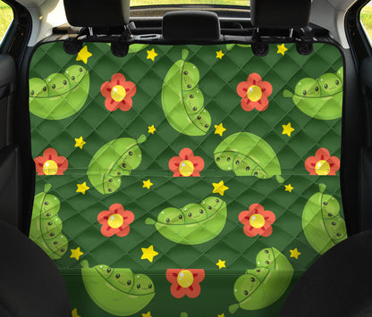 Peas Pattern Print Design A01 Rear Dog Car Seat Cover Hammock