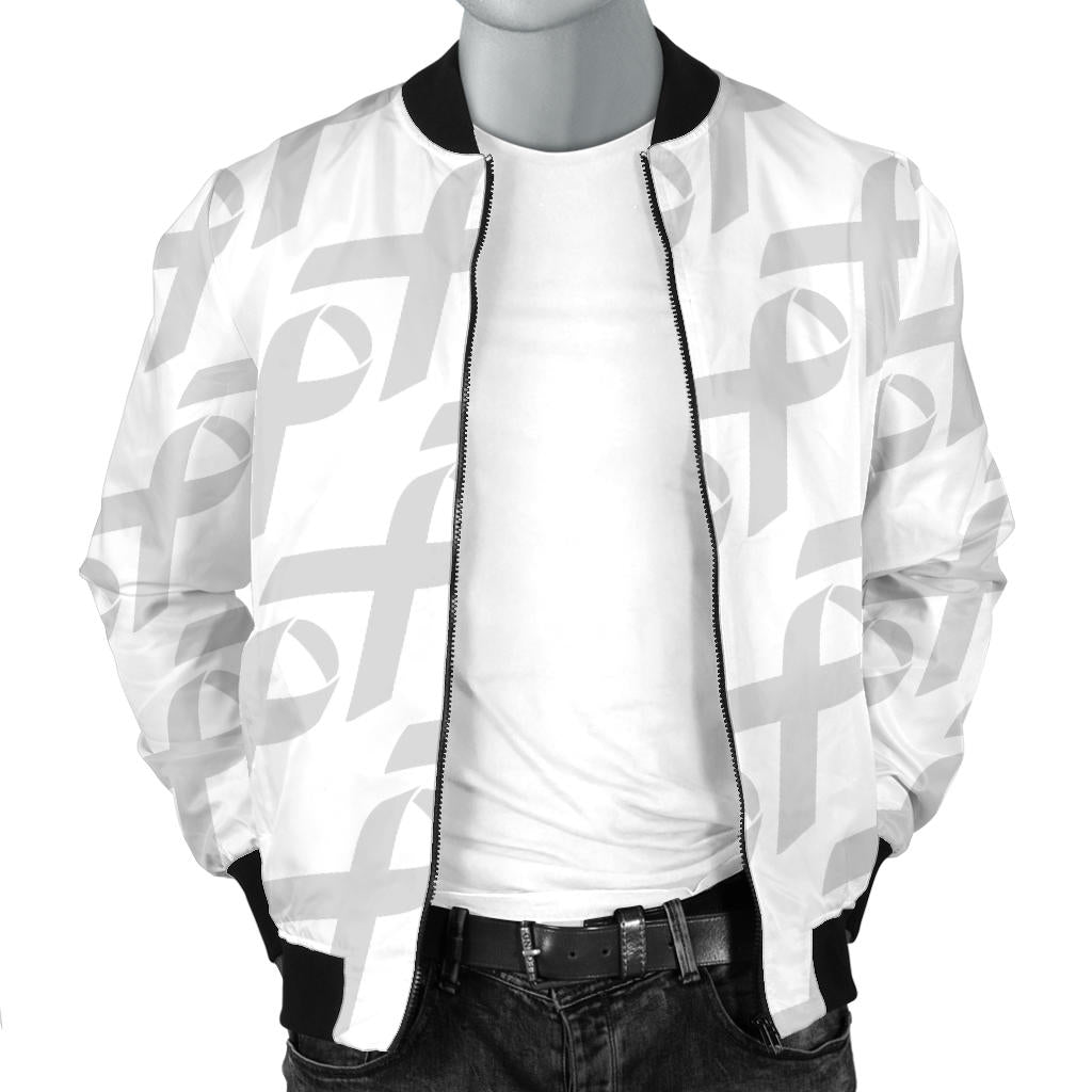 Brain cancer Pattern Print Design 02 Men Bomber Jacket