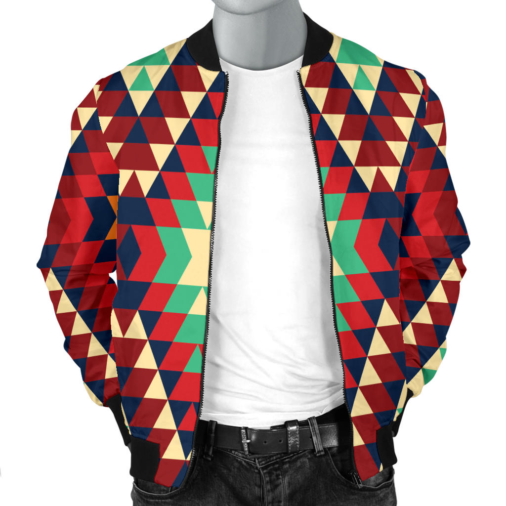 Native Pattern Print Design A07 Men Bomber Jacket