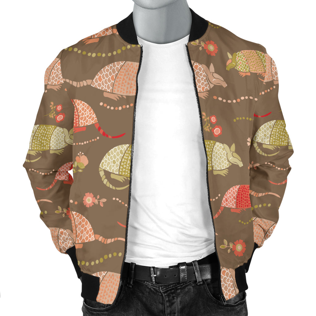 Armadillo Pattern Print Design 04 Men Bomber Jacket