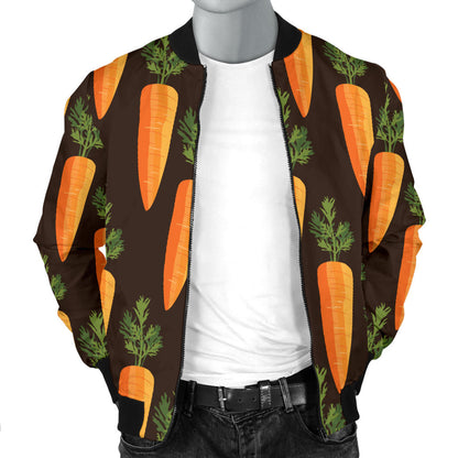 Carrot Pattern Print Design 06 Men Bomber Jacket